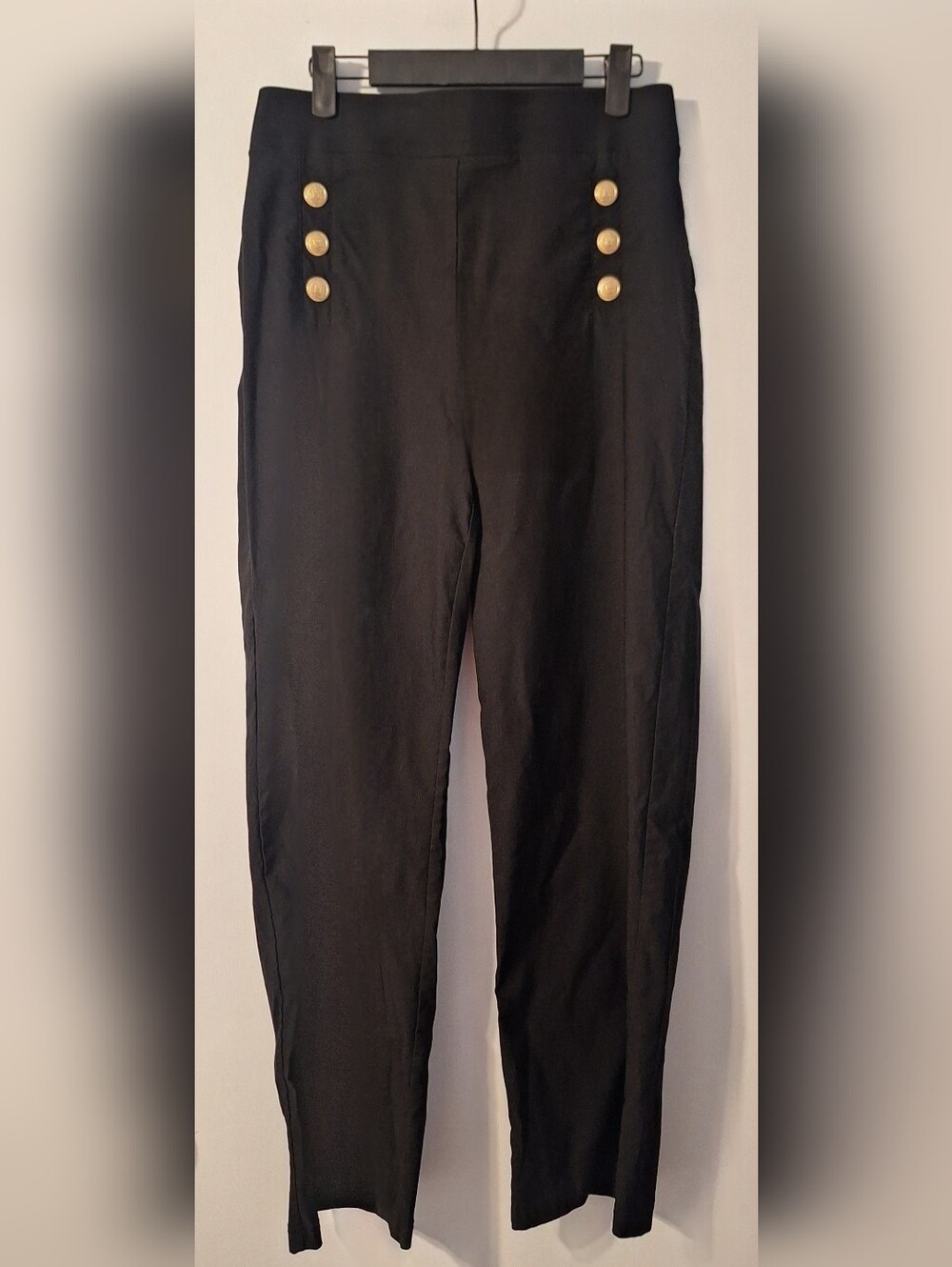 Spense Black High Waist Dress Pants
